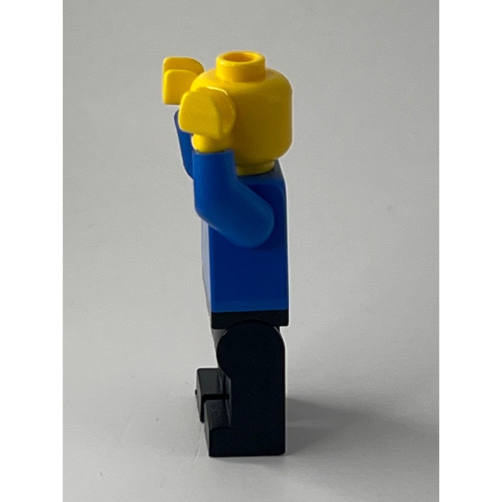 LEGO Train Conductor Minifigure trn045 Blue Jacket Red Tie Hat Vintage City - Picture 5 of 7